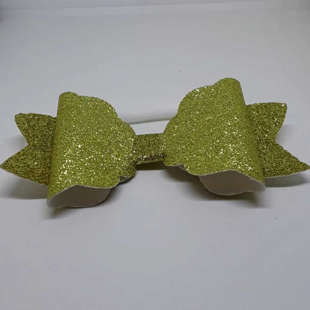 gold glitter bow headband